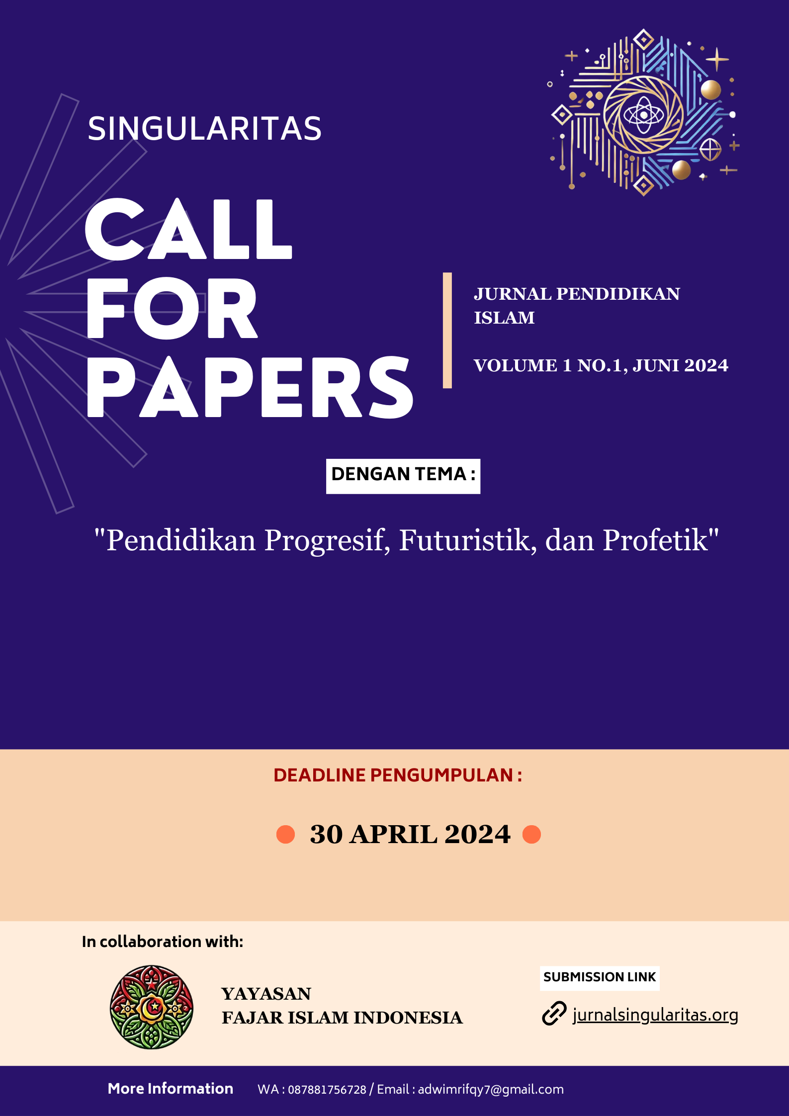 CALL FOR PAPER VOLUME 1 NO.1, Juni 2024